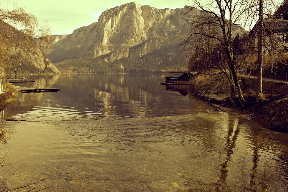 Nature river landscape