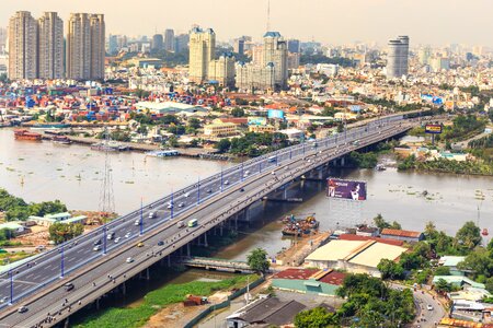 Saigon vietnam the horizon photo