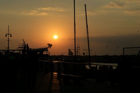 Boat ship sunrise