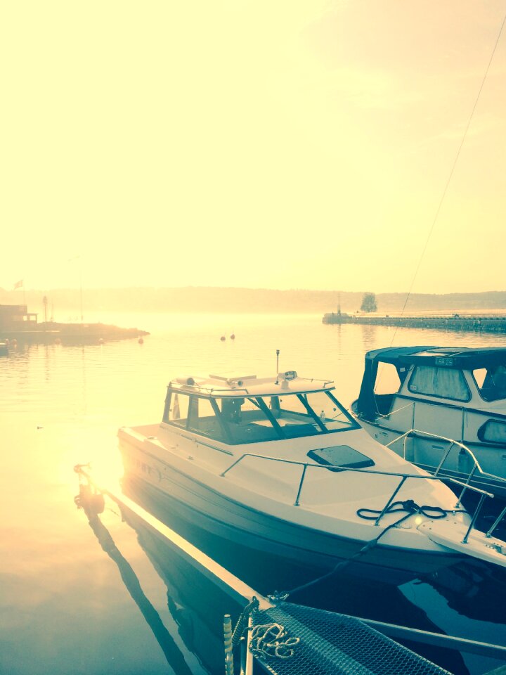 Late summer sweden boat