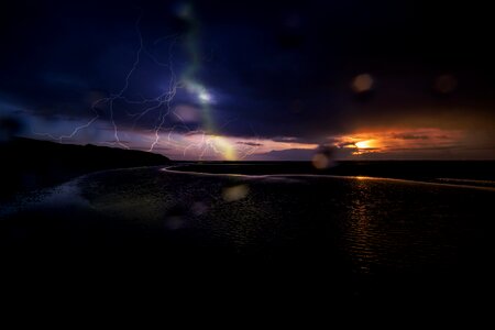 Sky sea darkness