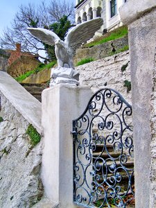Ornate gate wrought iron gate architecture photo