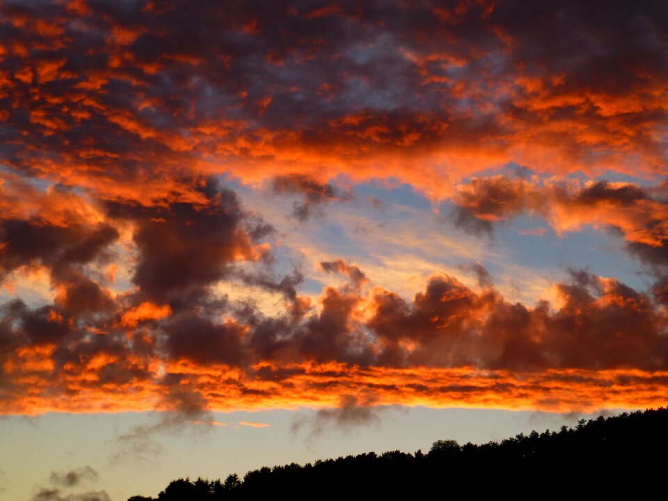 Cloud formation afterglow weather mood