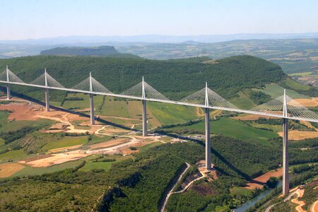 Bridge millau suspended