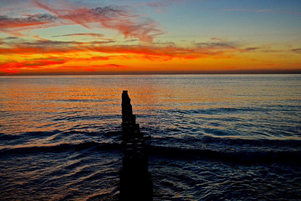 Sea abendstimmung romantic