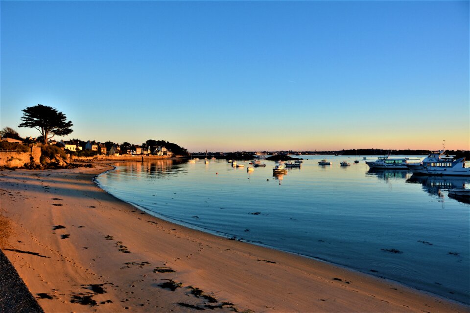 Roscoff beach sunset