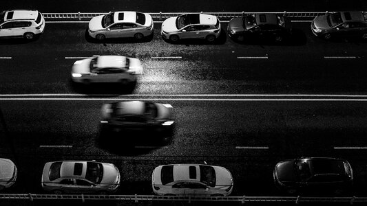 Be quiet highway night view