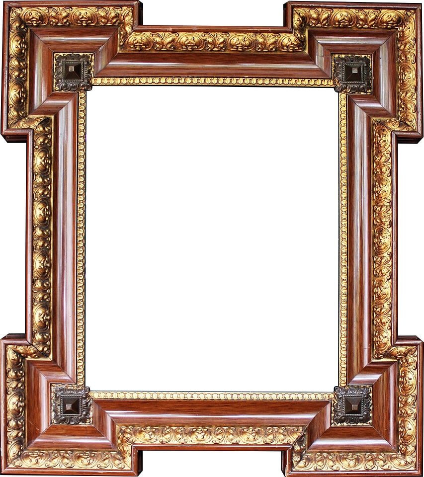 Wooden frame old antique