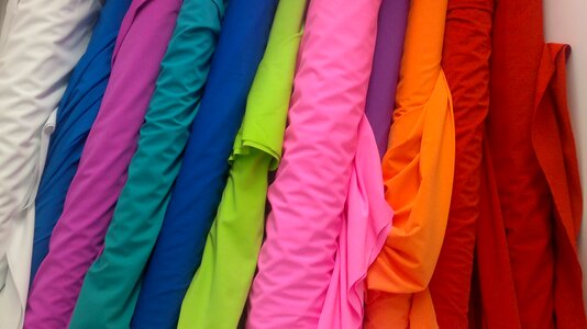 Solid colors fabric fabric store bright colors photo