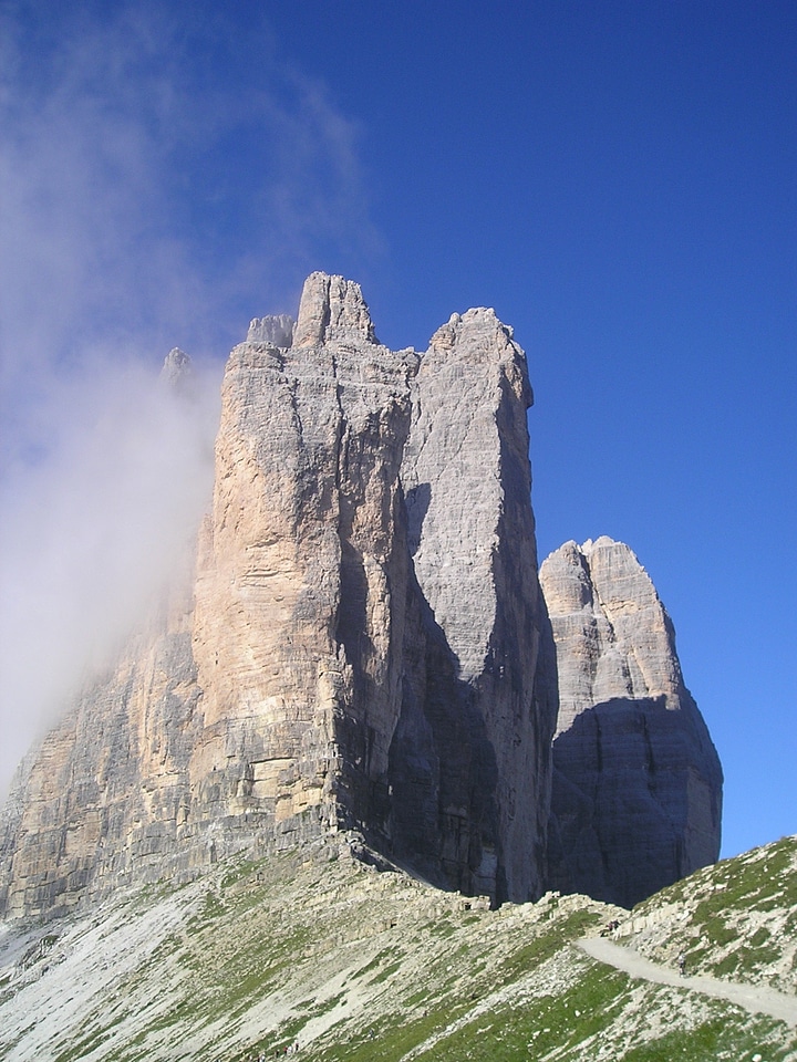 Big pinnacle western zinne rock wall