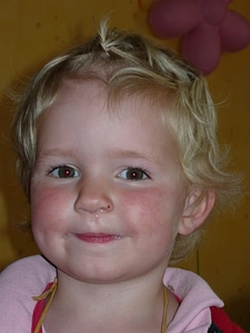 Smile cheeky blond