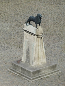 City historic center lion