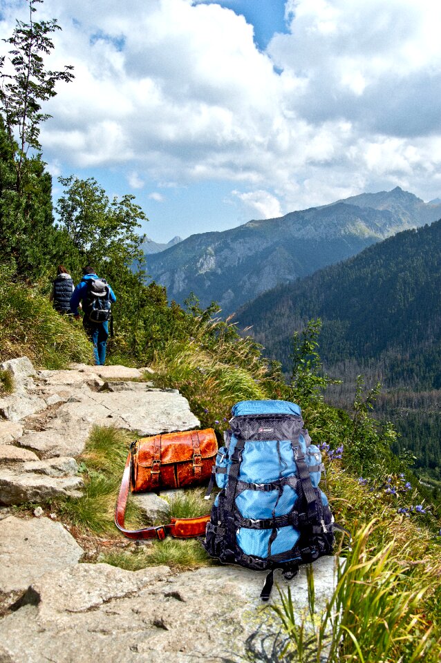 Bag tourism hiking trail