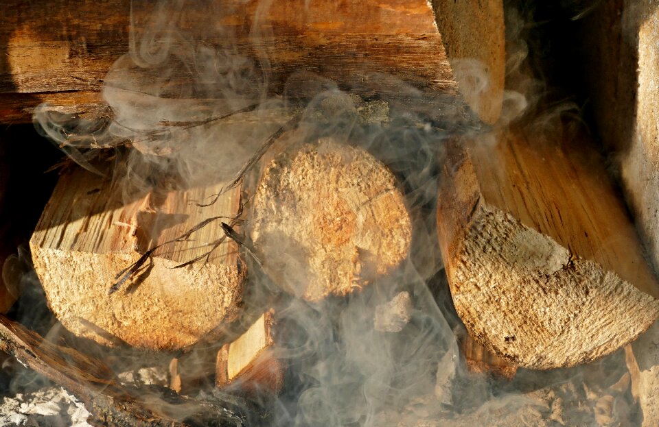 Stove heating smoke