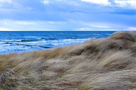 Waters beach sky
