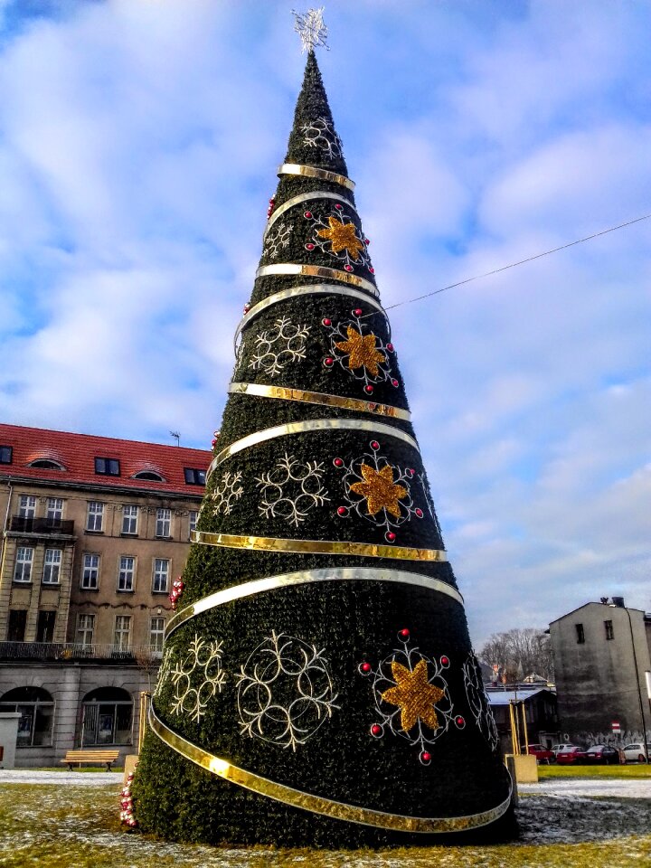 Christmas tree gliwice december 2017