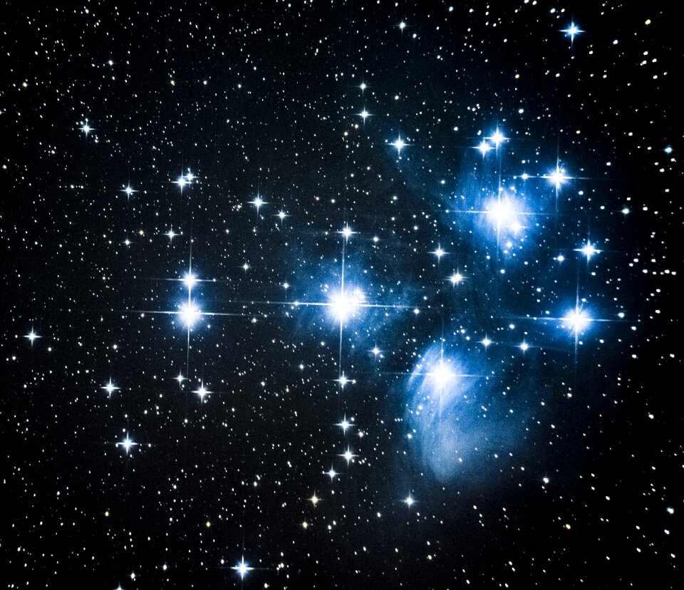 Nebula infinity blue galaxy