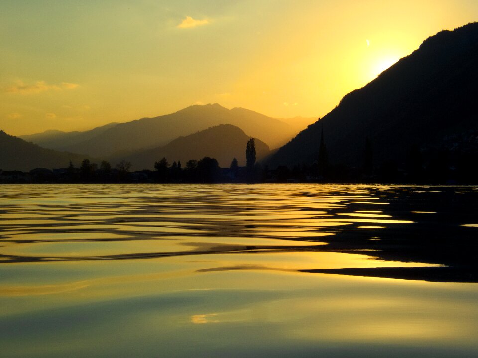 Lake mountains lake lucerne region