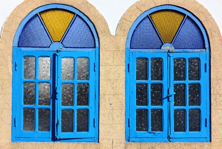 Colorful architecture stained-glass