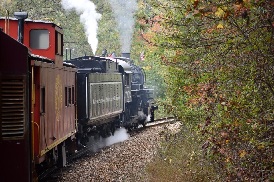 Railroad track wood photo