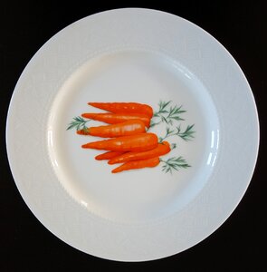 Kitchen utensil porcelain plate