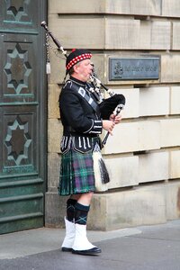 Person musical instrument scotland photo