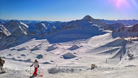 Panoramic nature snowpark
