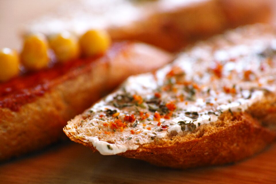 Breakfast food roasted bread