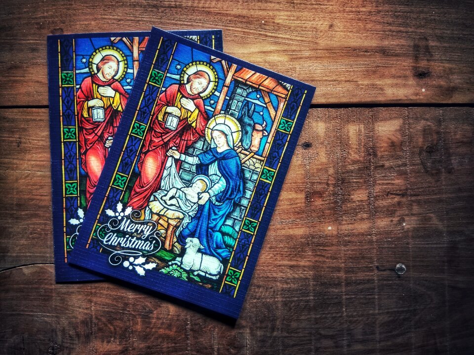 Old holy family christmas