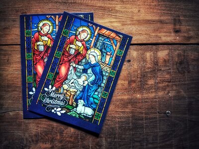 Old holy family christmas