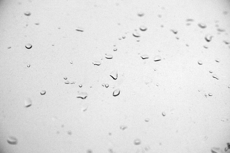 Water drop grey white