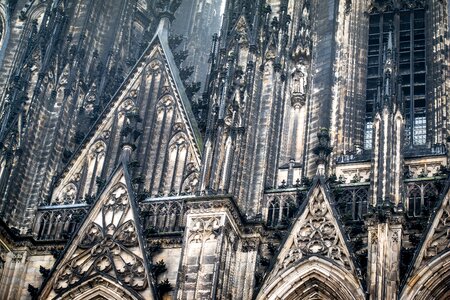 Cathedral window ornaments photo