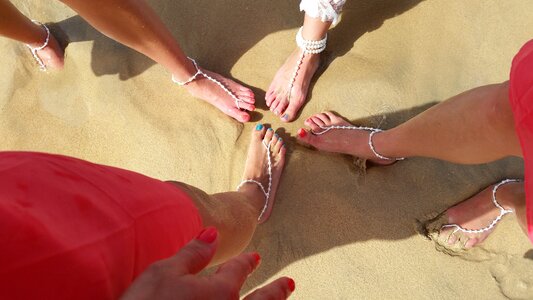 Beach sand foot photo