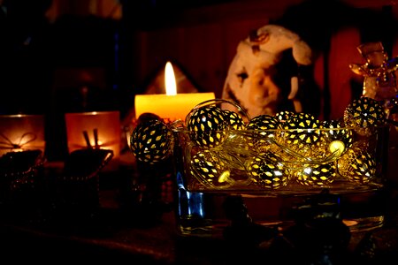 Christmas lights candle holidays