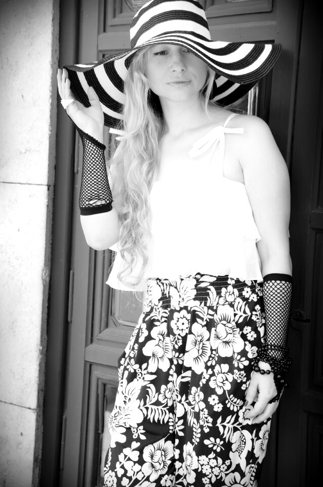 Portrait grown up hat