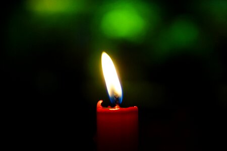 Christmas burned candle