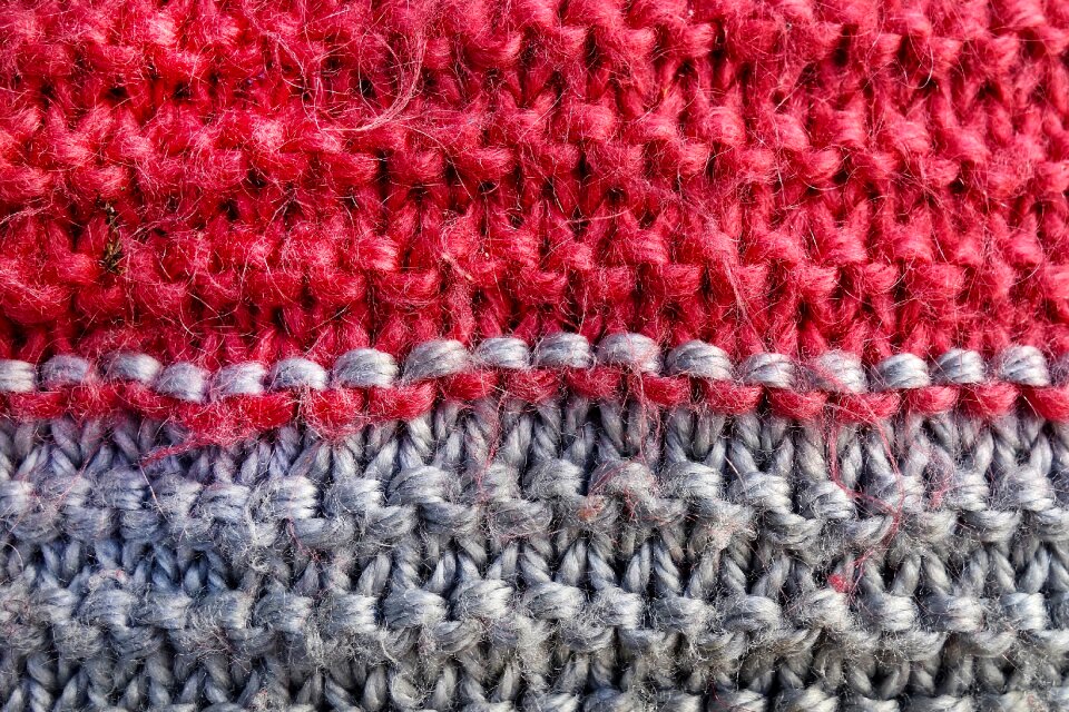 Knitting stitch woolen sample craft
