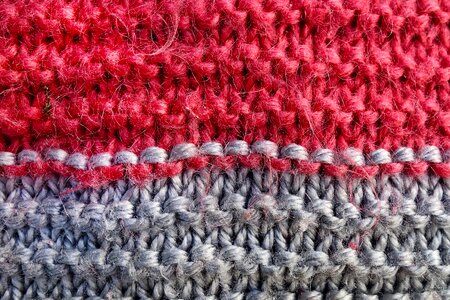 Knitting stitch woolen sample craft