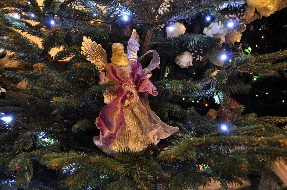 Ornament christmas tree lights