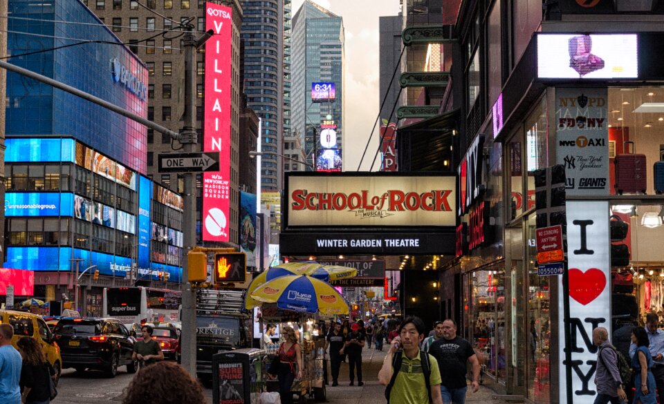 Billboard neon tourist