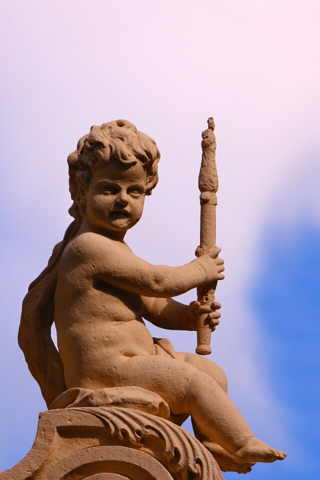 Statue art angel figure