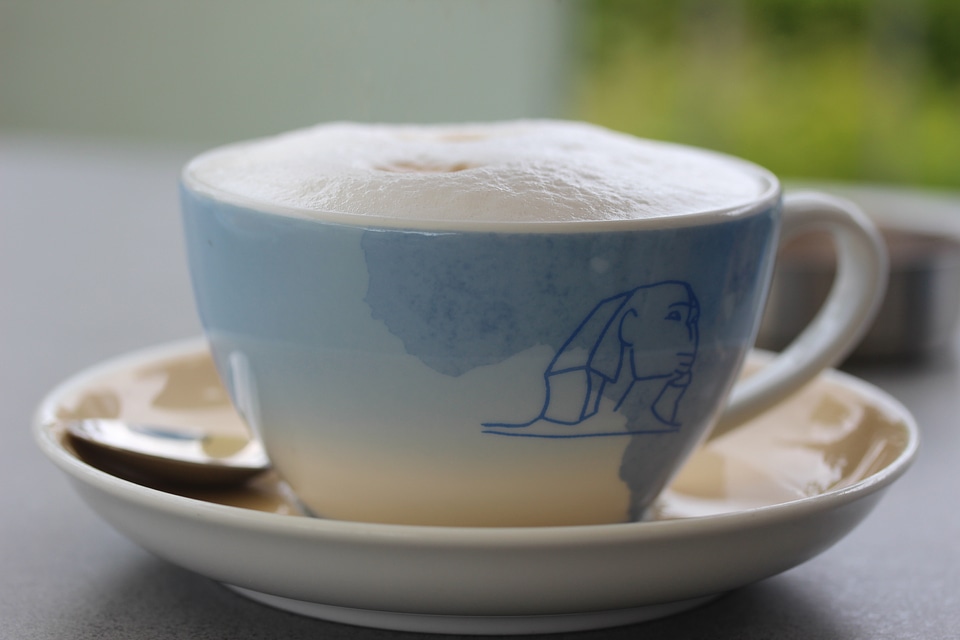 Coffee drink milk cafe