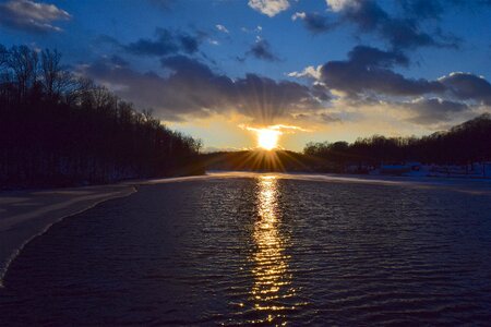 Ice water landscape