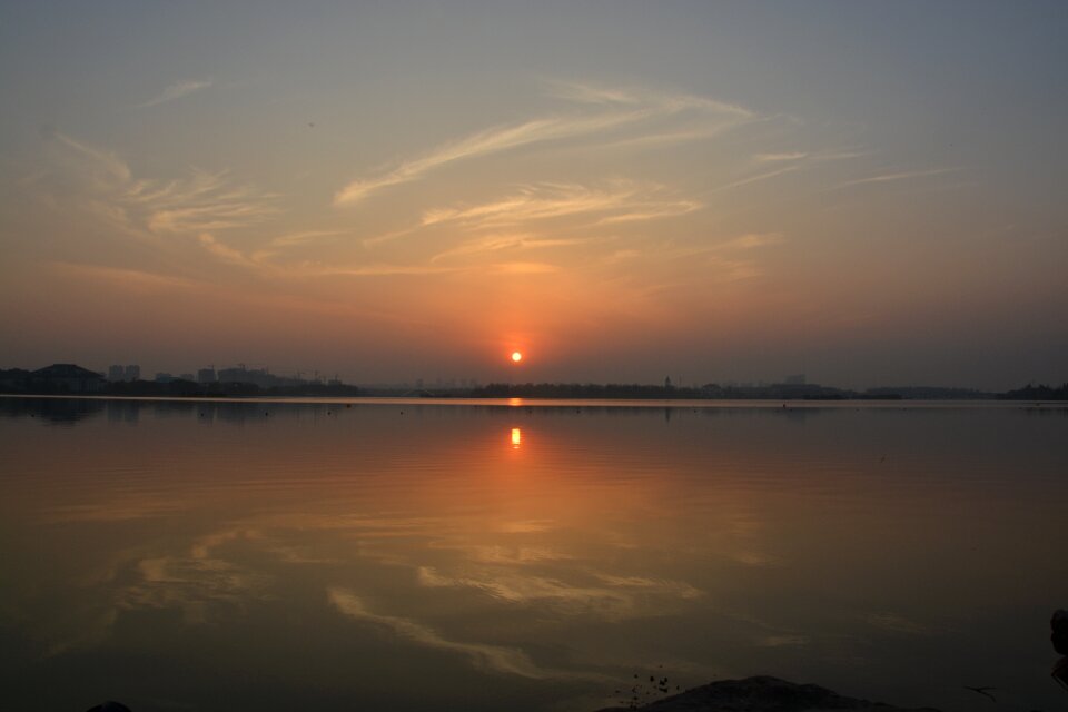 Sun twilight landscape