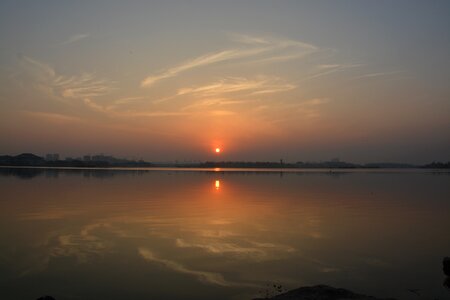 Sun twilight landscape