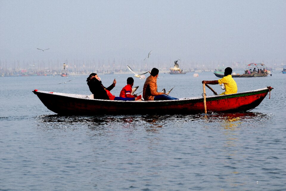 Sea fisherman fishing