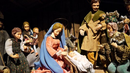 Christmas christ child santon photo