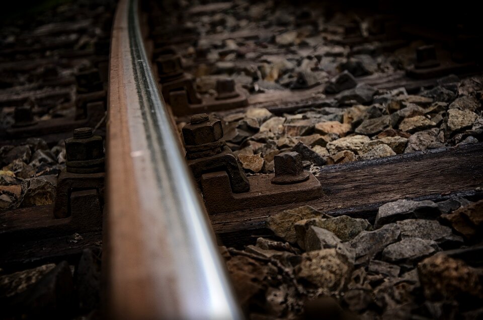 Wood old railway line