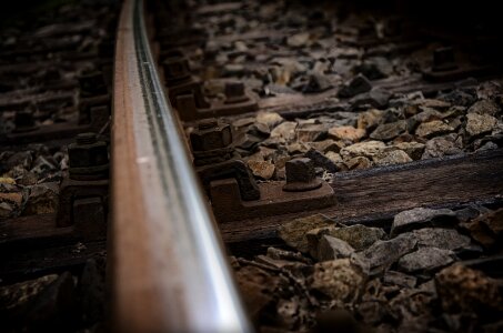 Wood old railway line