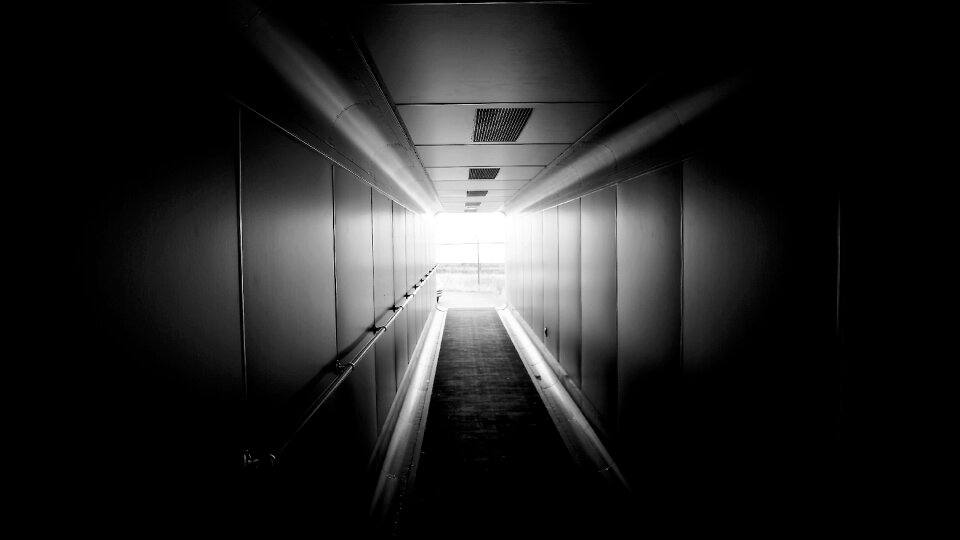 Spotlight indoors tunnel photo